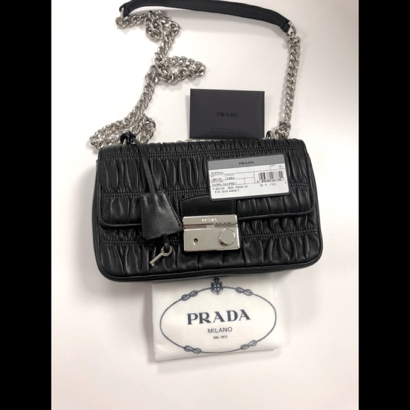 Prada Women's Pattina Nappa Crossbody Handbag - Picture 1 of 6